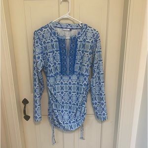 Cabana Life Swim Shirt Rashguard Size Large